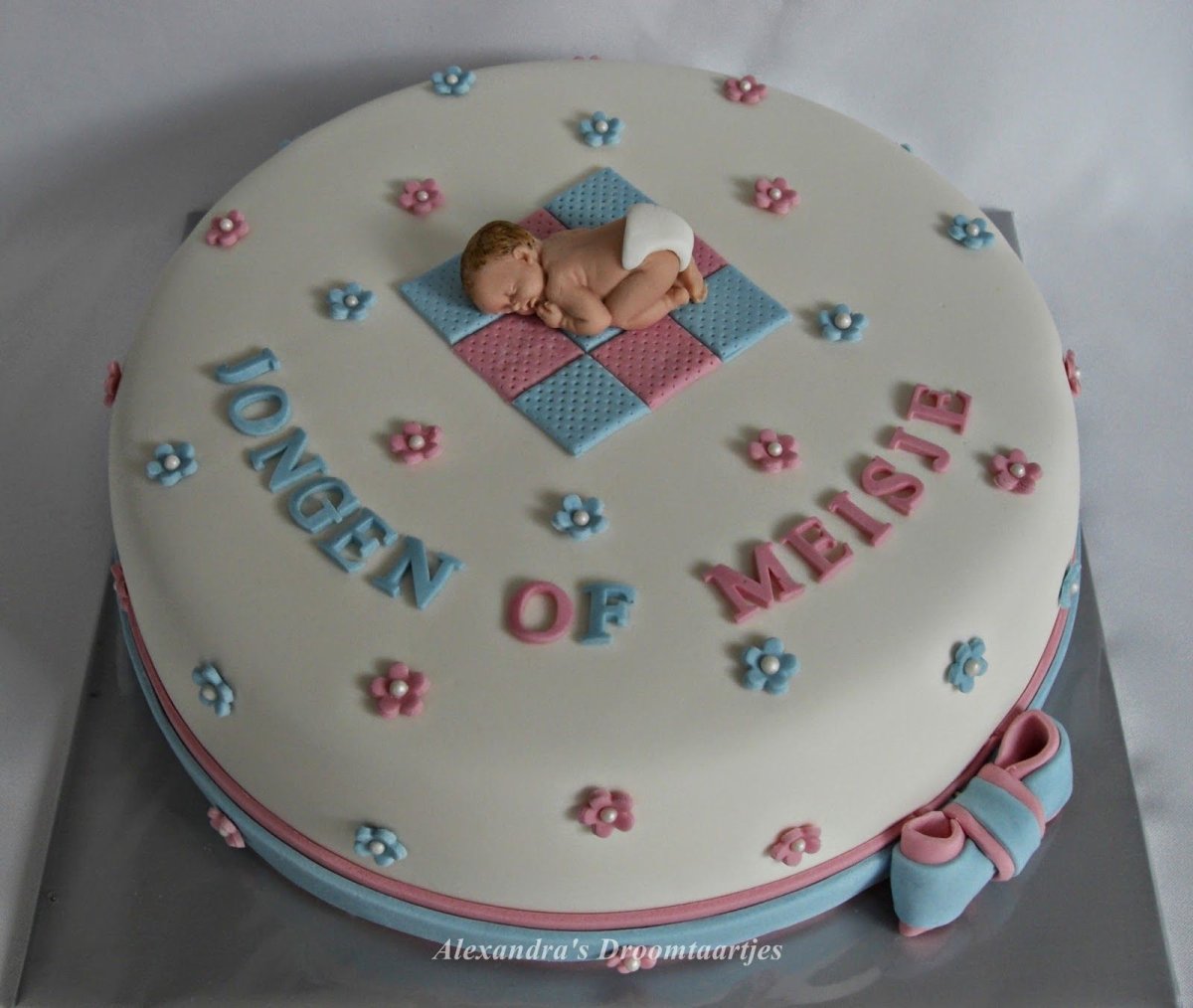 Gender Reveal Party торт