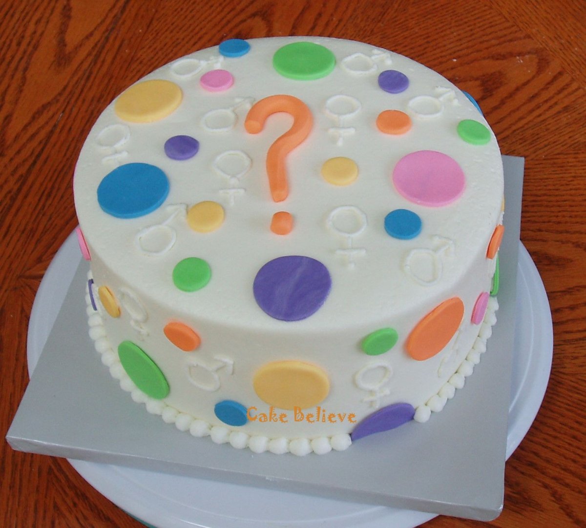 Gender Reveal Party торт