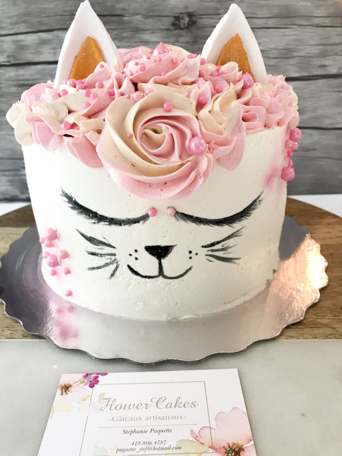 Торт с кошкой для девочки