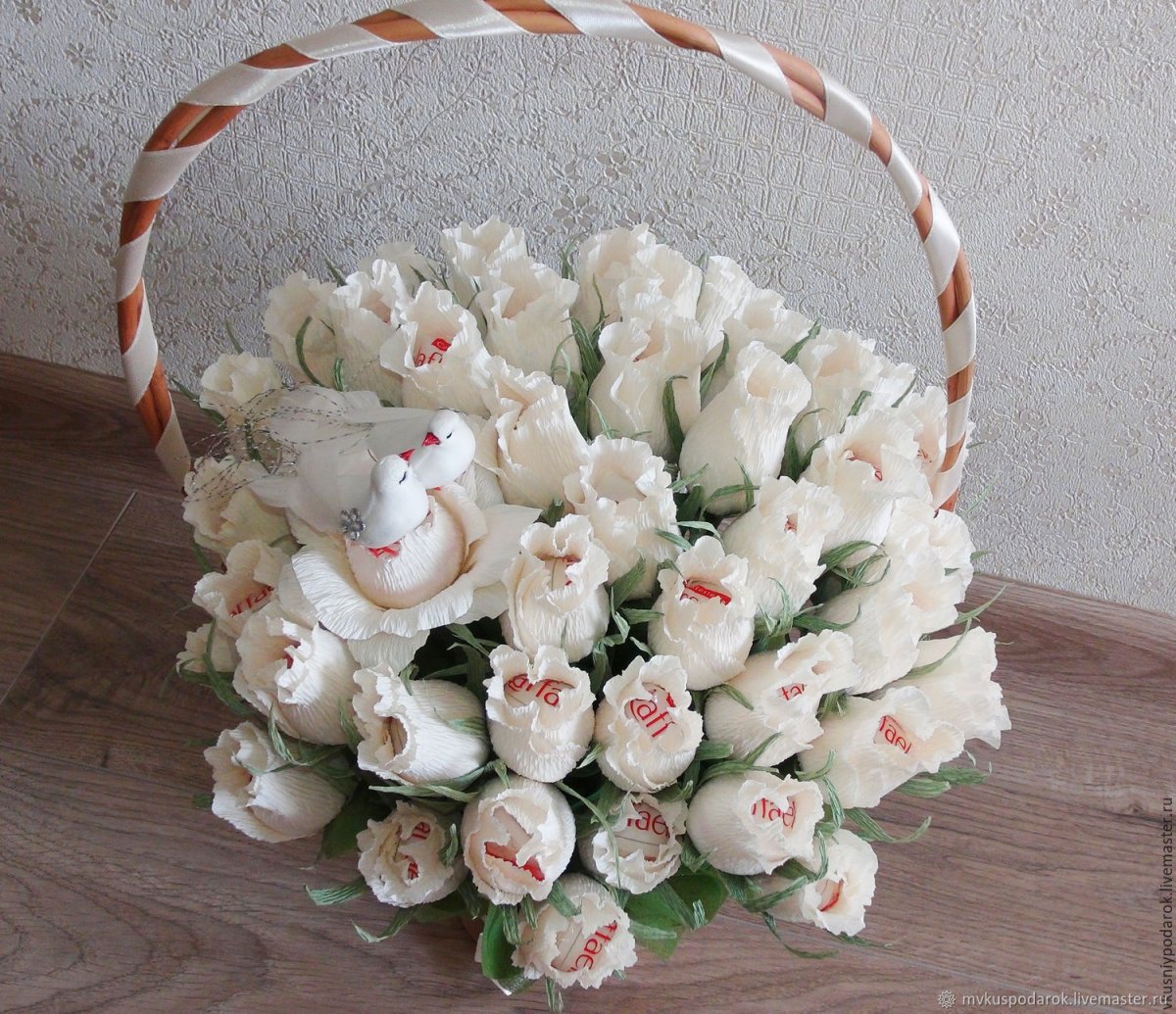 Корзина с конфетами Рафаэлло