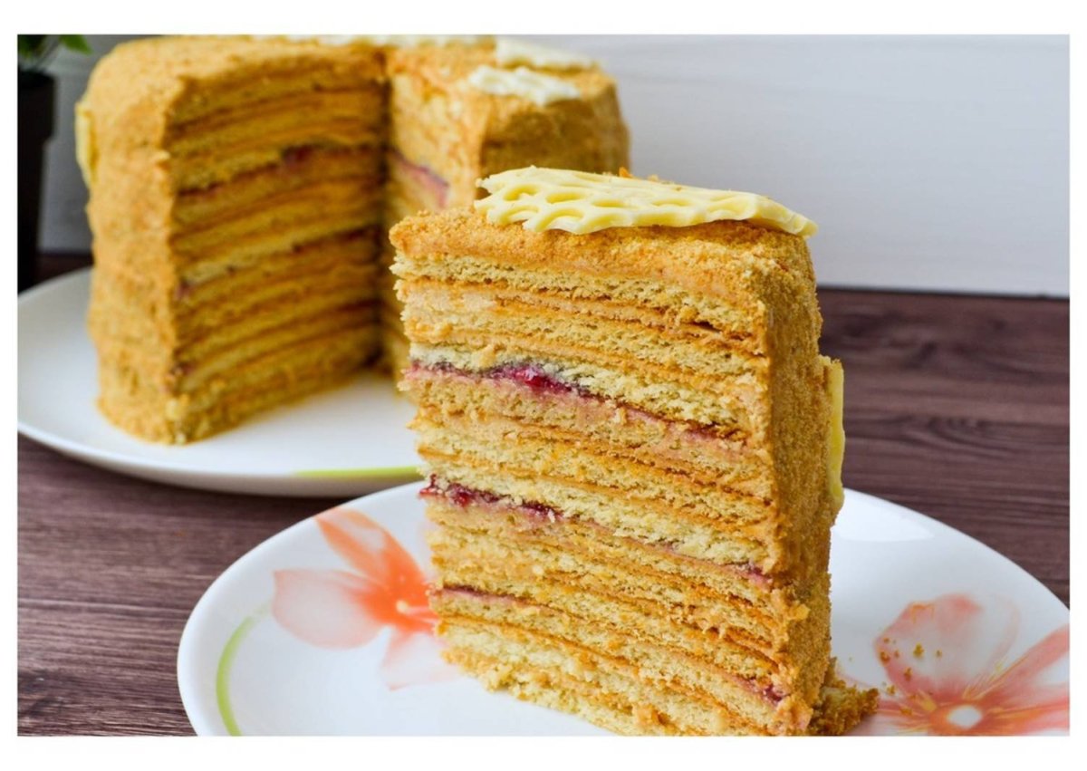 Лимонный медовик