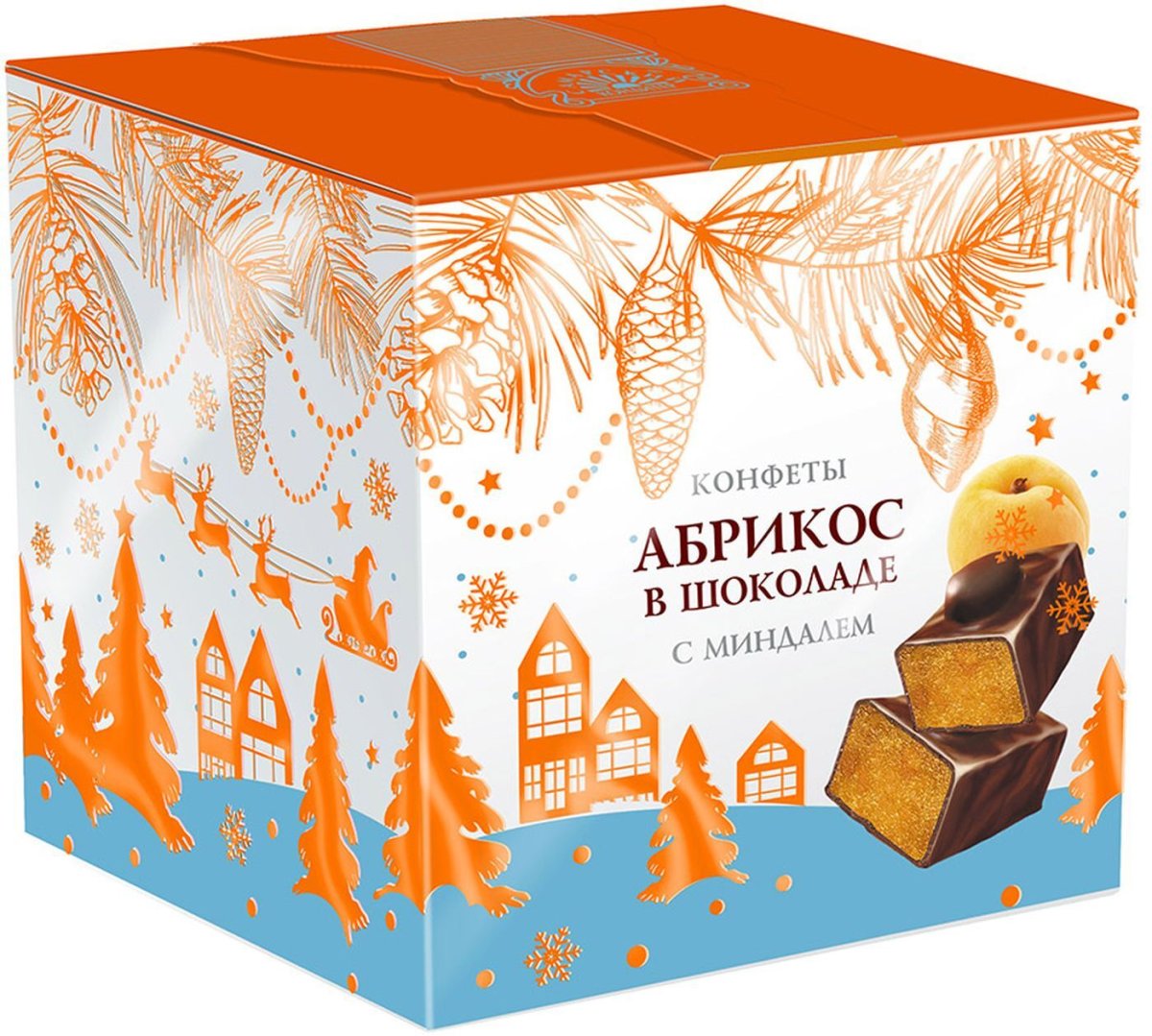 Конфеты с абрикосом в коробке