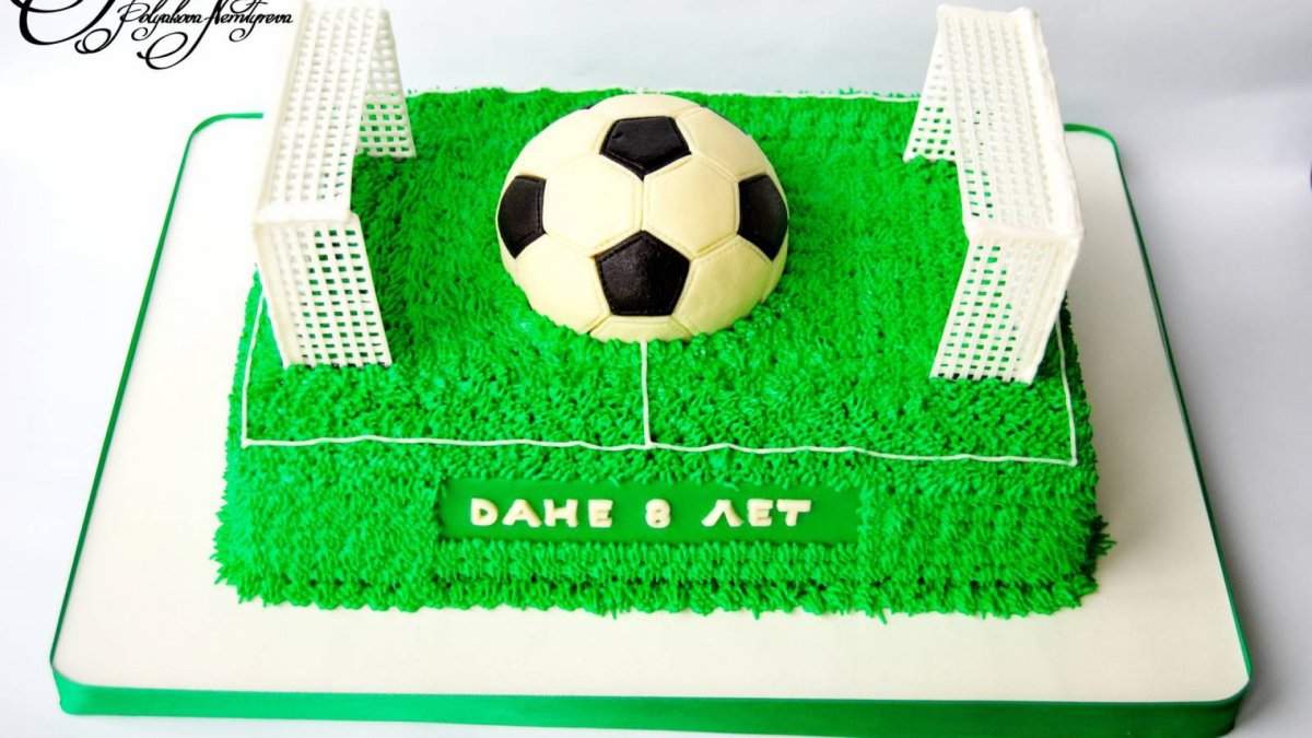 Футбольный торт для мальчика