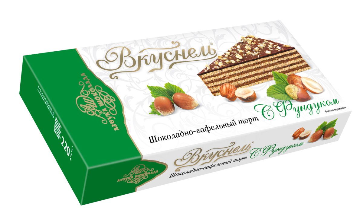 Десерт с вафлями