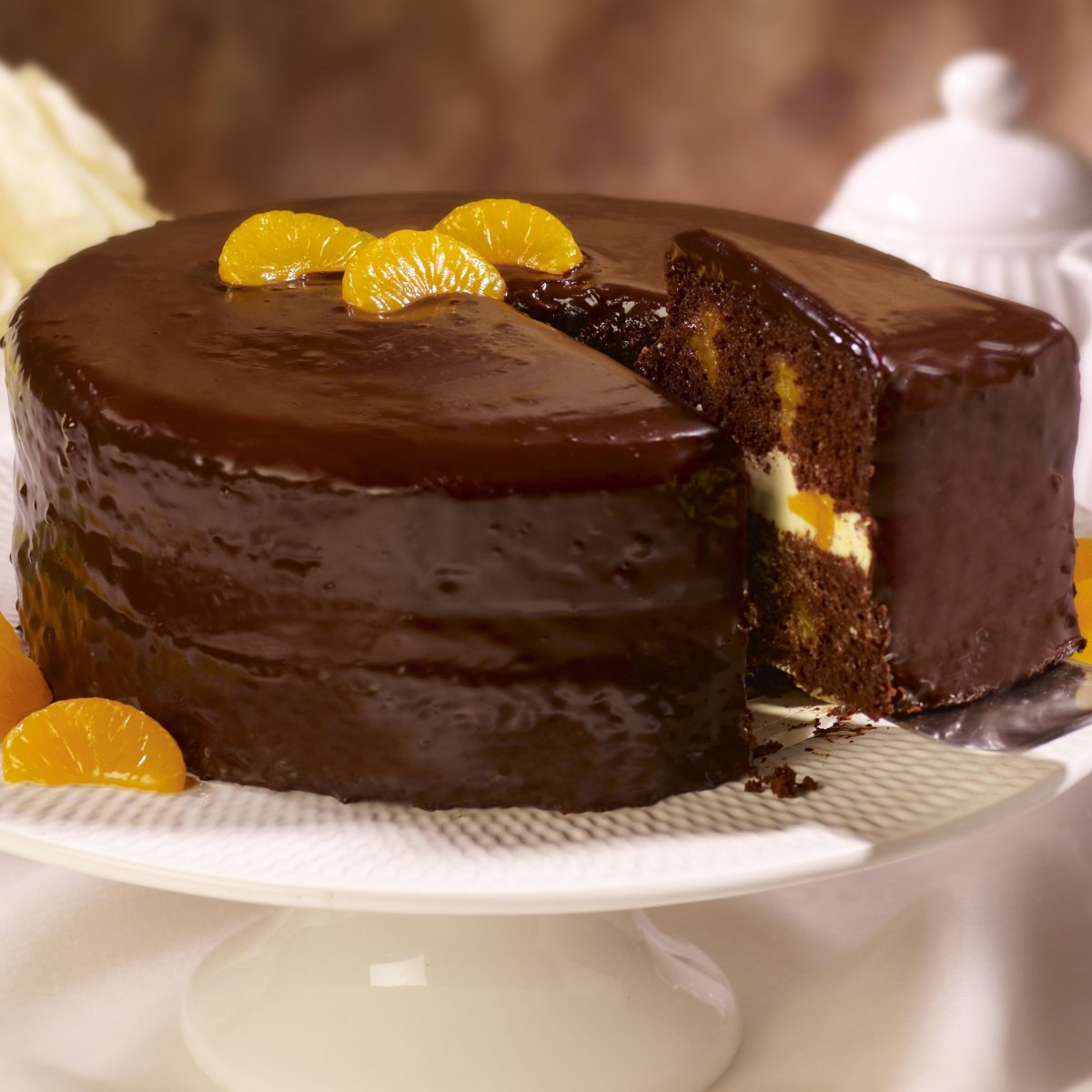 Апельсиново шоколадный торт