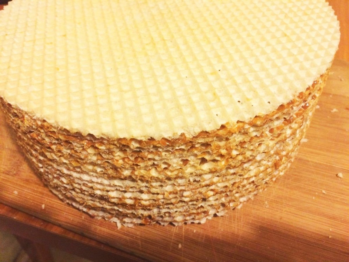 Пирожные из вафель