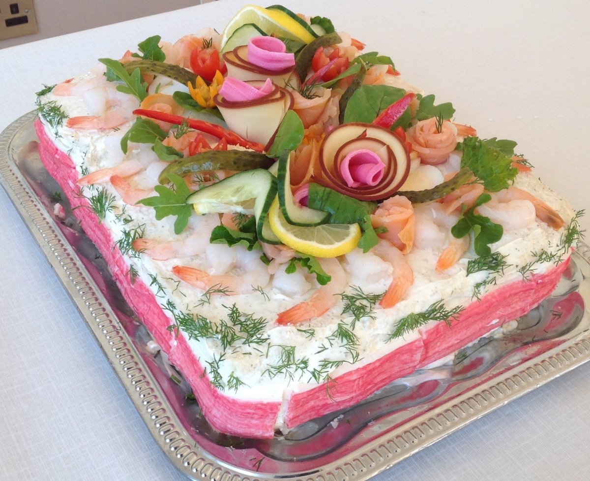 Печеночный торт закусочный