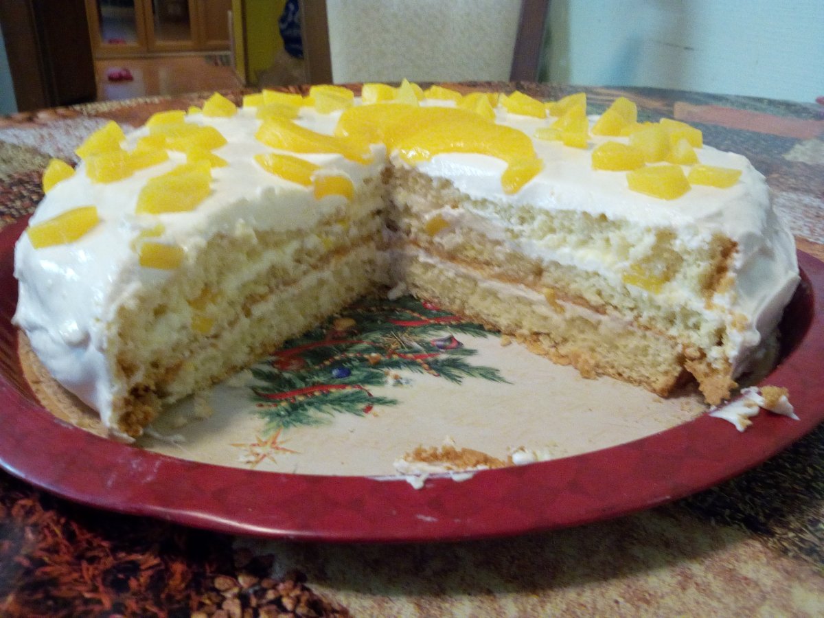 Суфле с киви для бисквитного торта