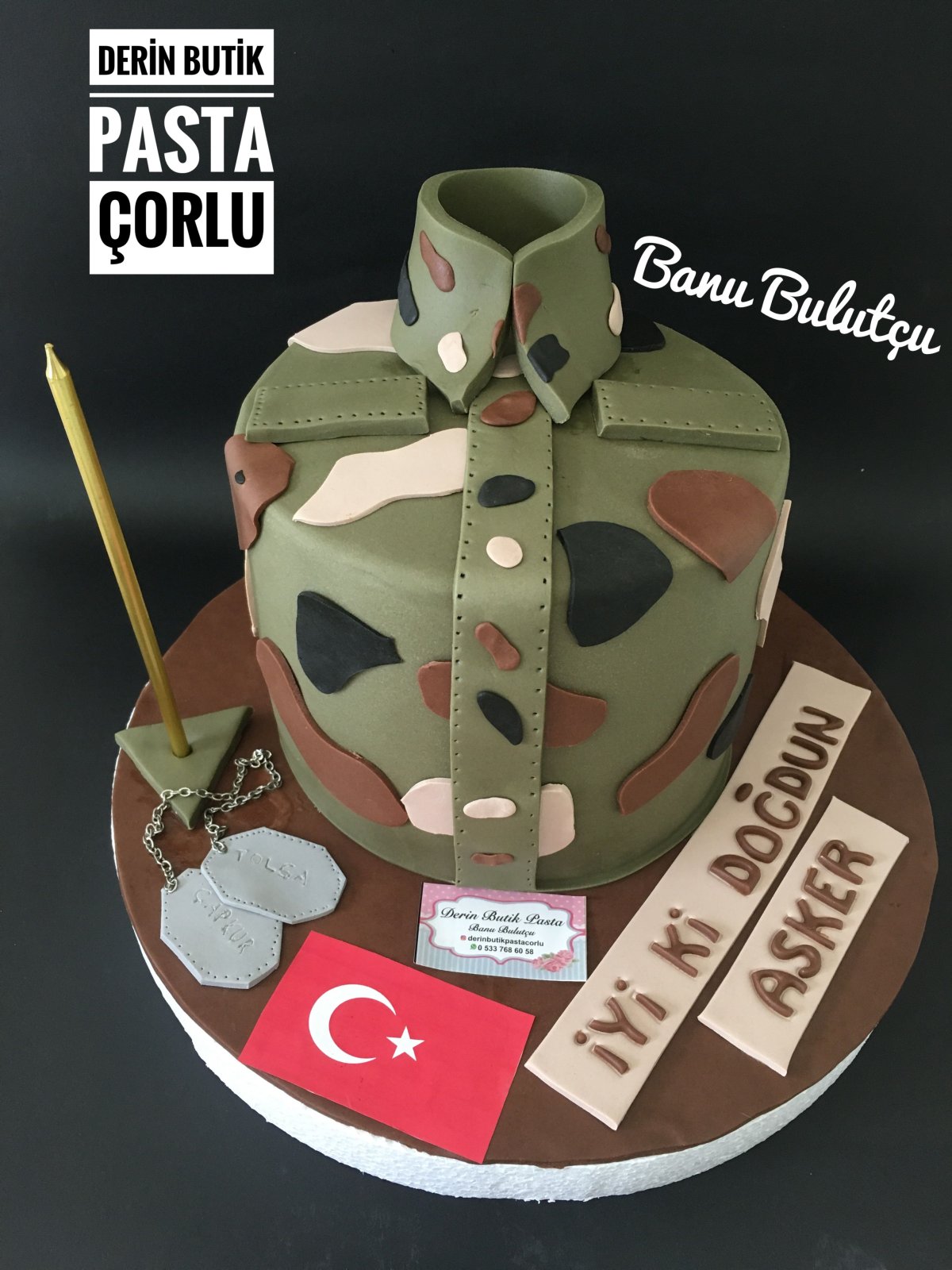 Военный торт для девочки