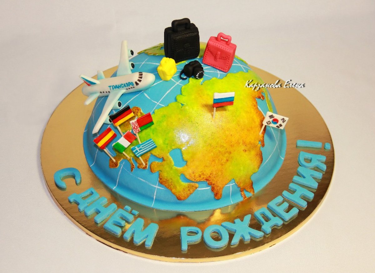 Торт с планетами солнечной системы