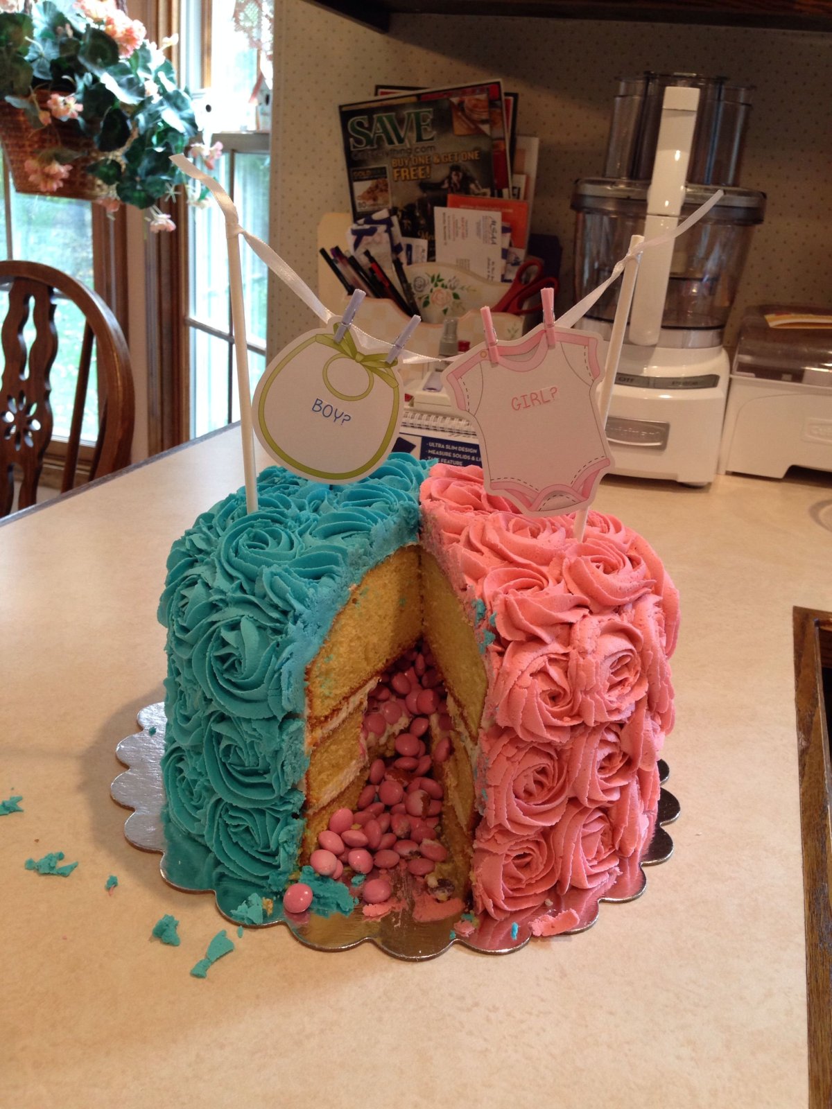 Gender Reveal Party торт