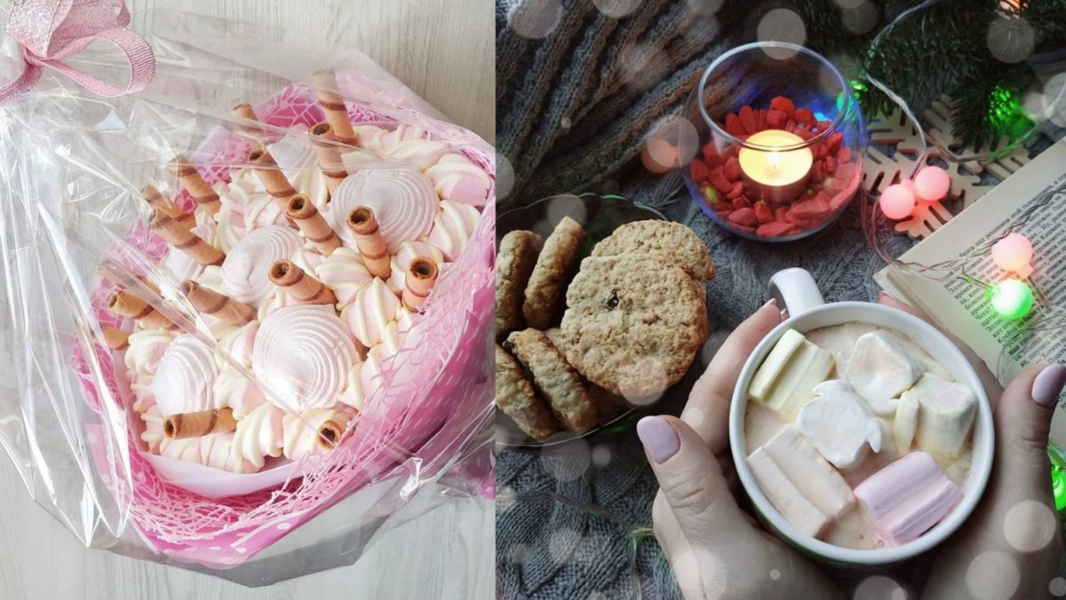 Торт из зефира и бананов
