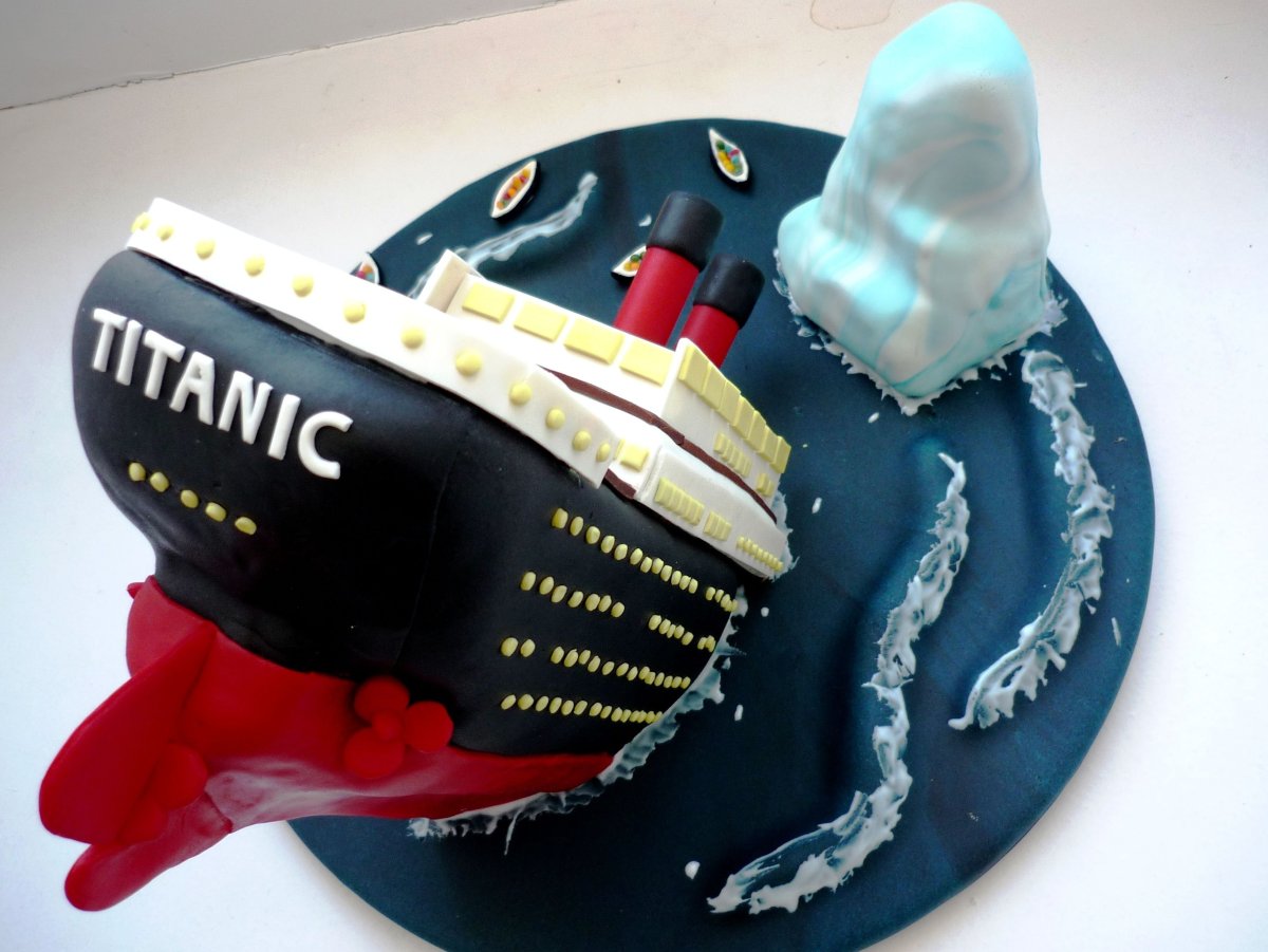 Торт морская тематика