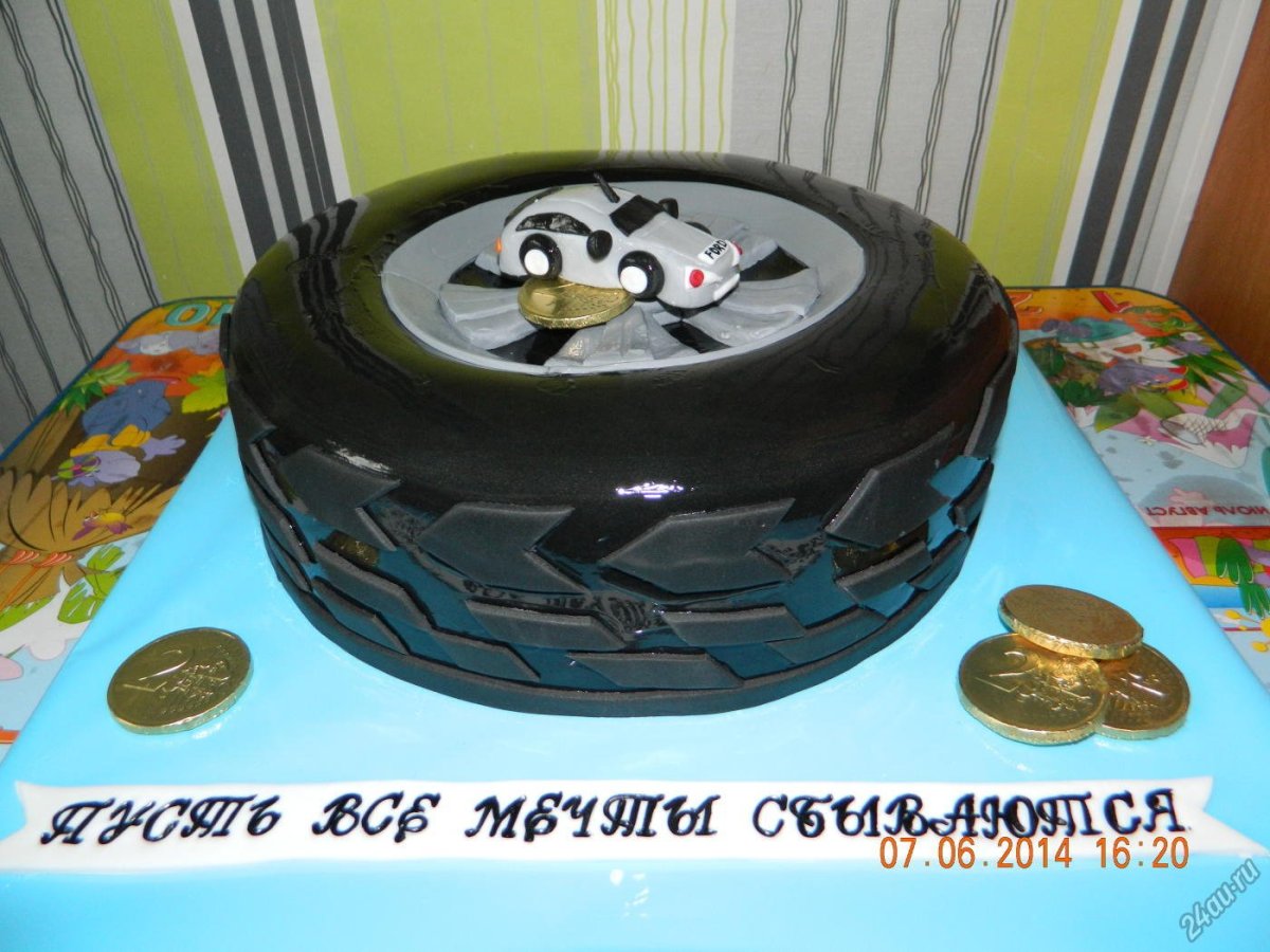 Торт в виде руля