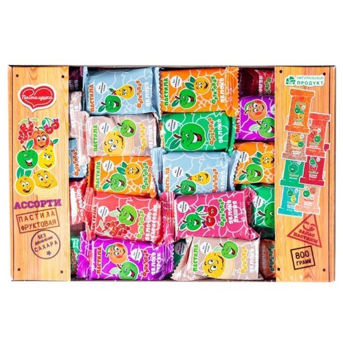 Пастила Фруктовая ассорти 500гр, Югпродукт