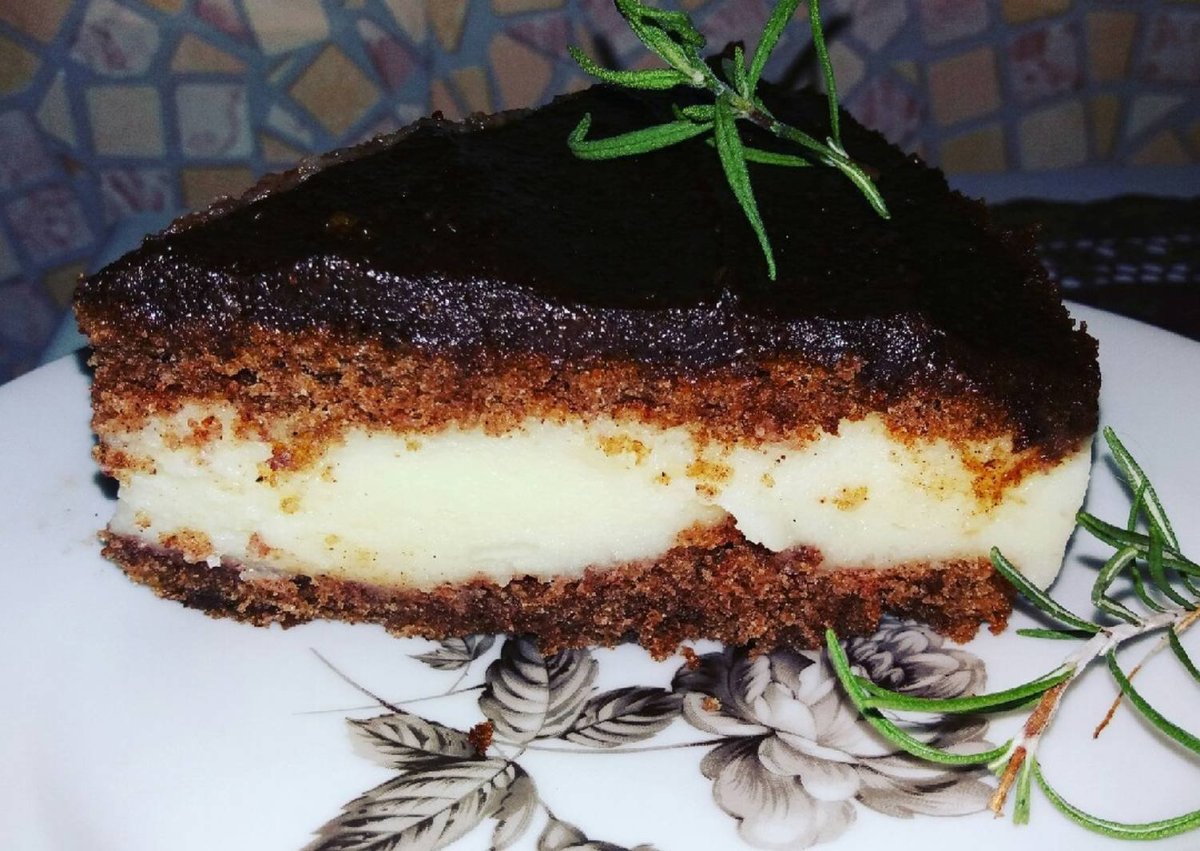 Тортик с кремом из манки