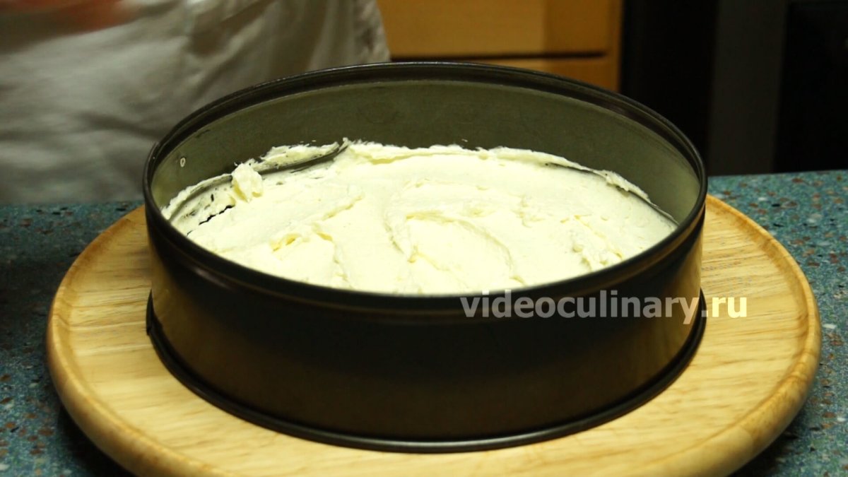 Торт шоколадный с кремом из манки