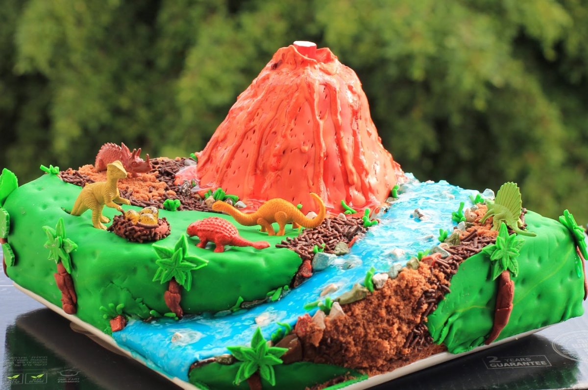 Торт вулкан с заварным кремом