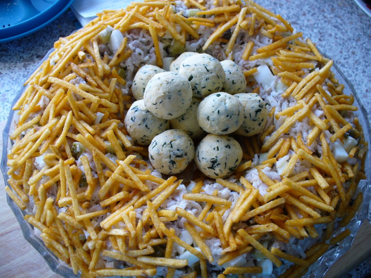 Шоколадное гнездо на кулич