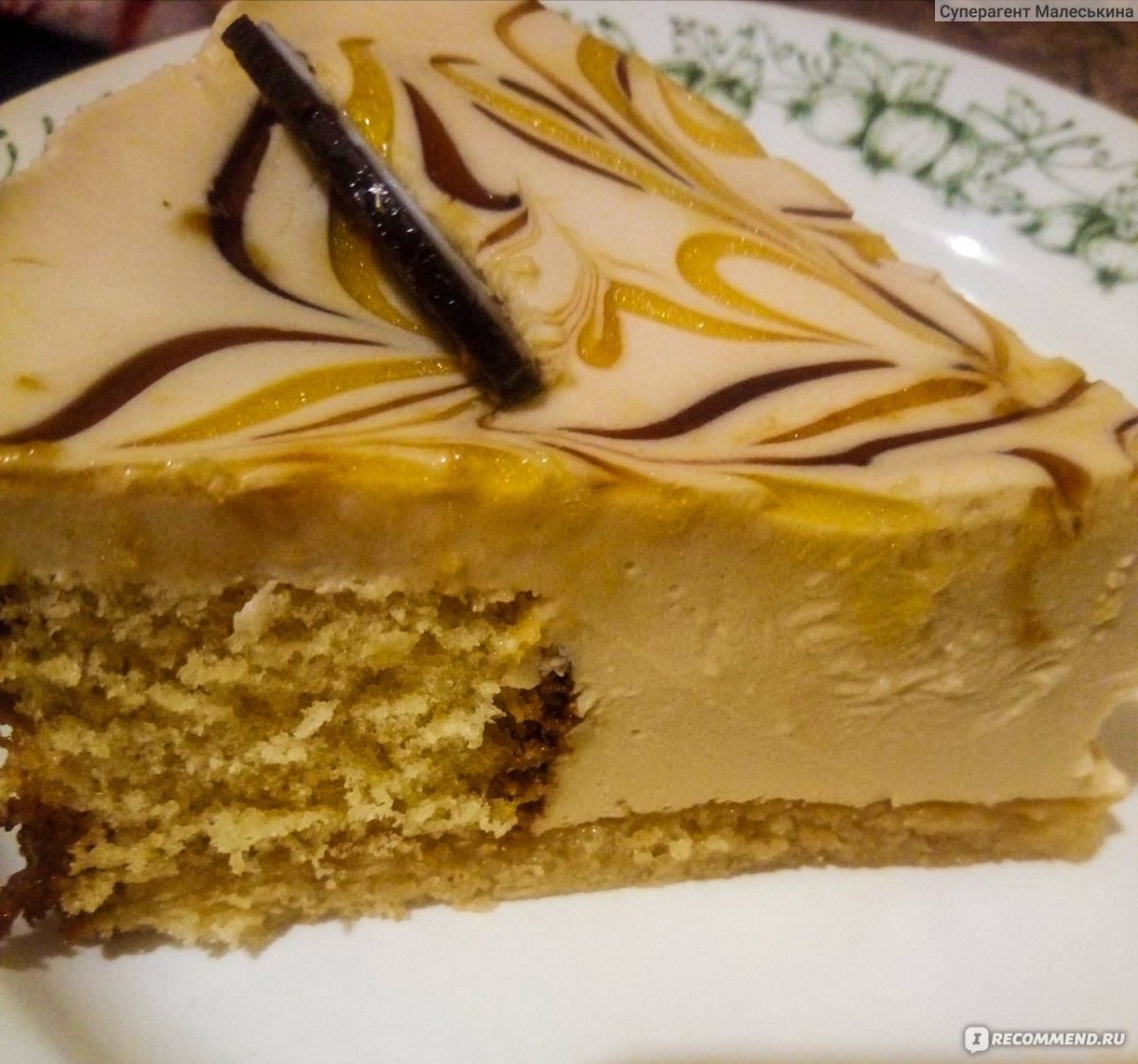 Торт с карамелизированными грушами