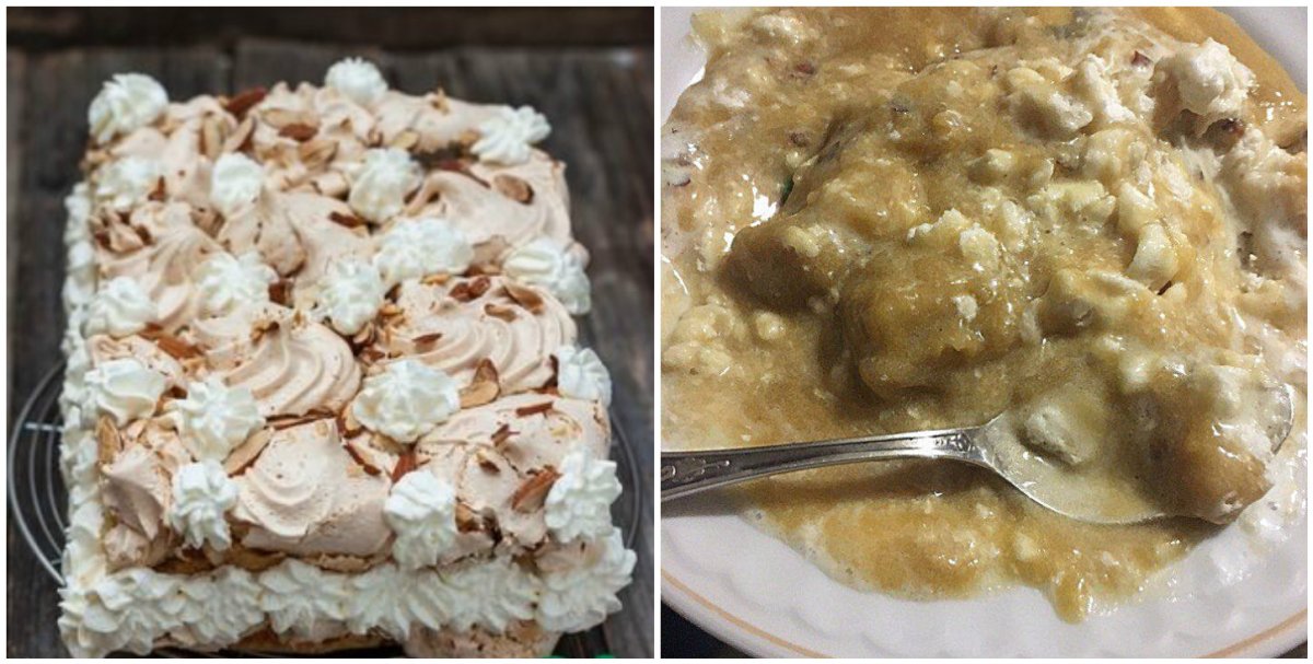 Торт из пельменей в духовке