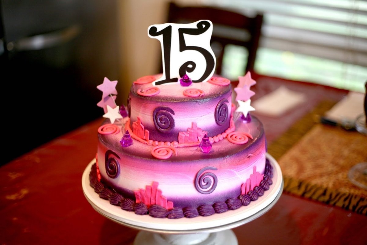 Торт на 15 лет