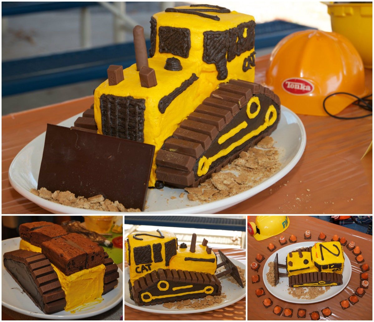 Экскаватор на торте JCB