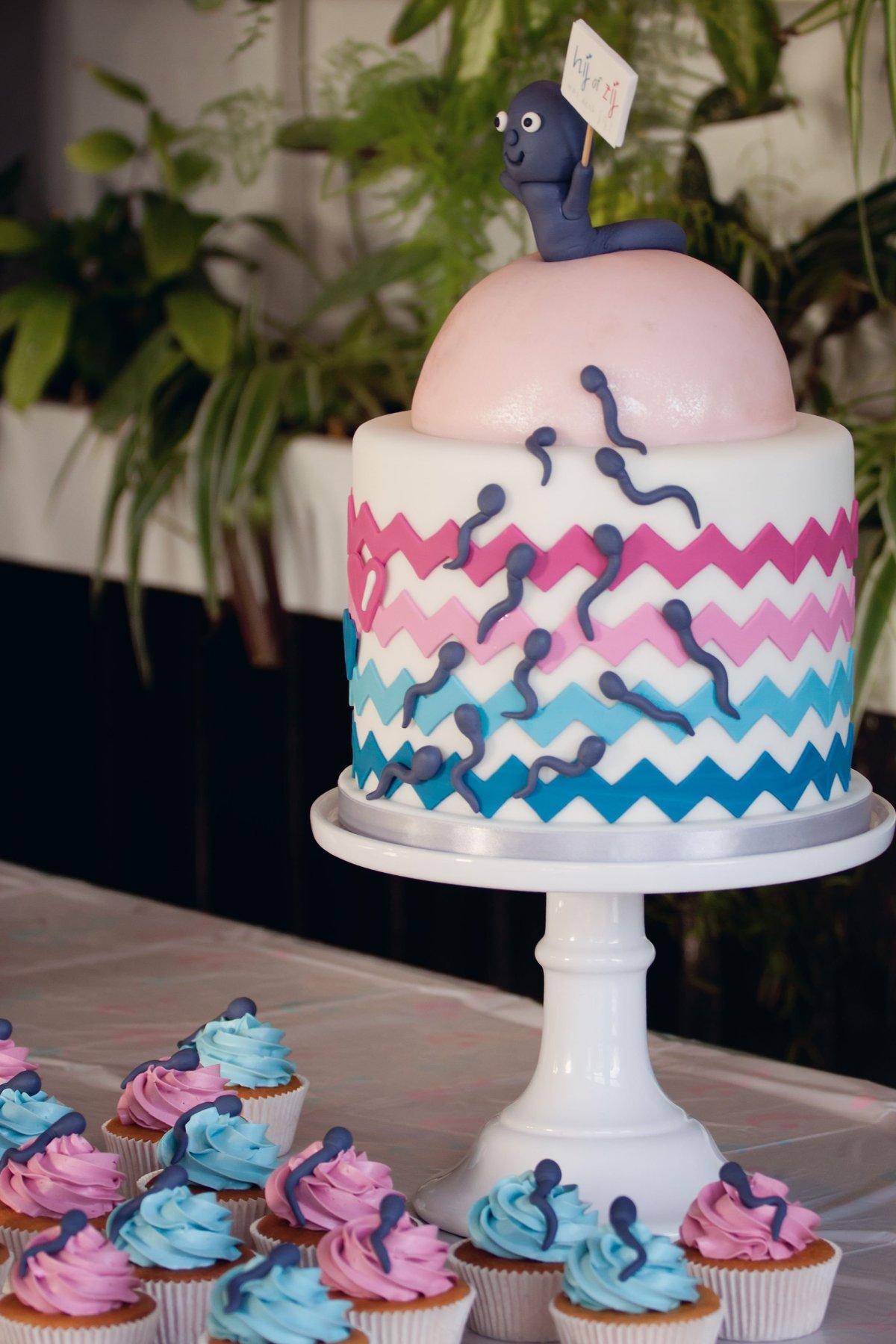 Gender Reveal Party торт