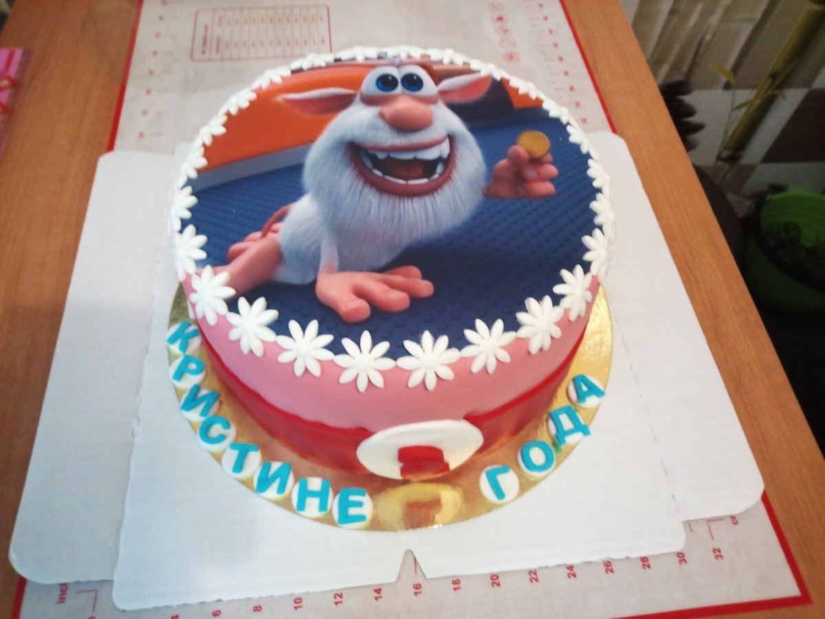 Детский торт с Бубой