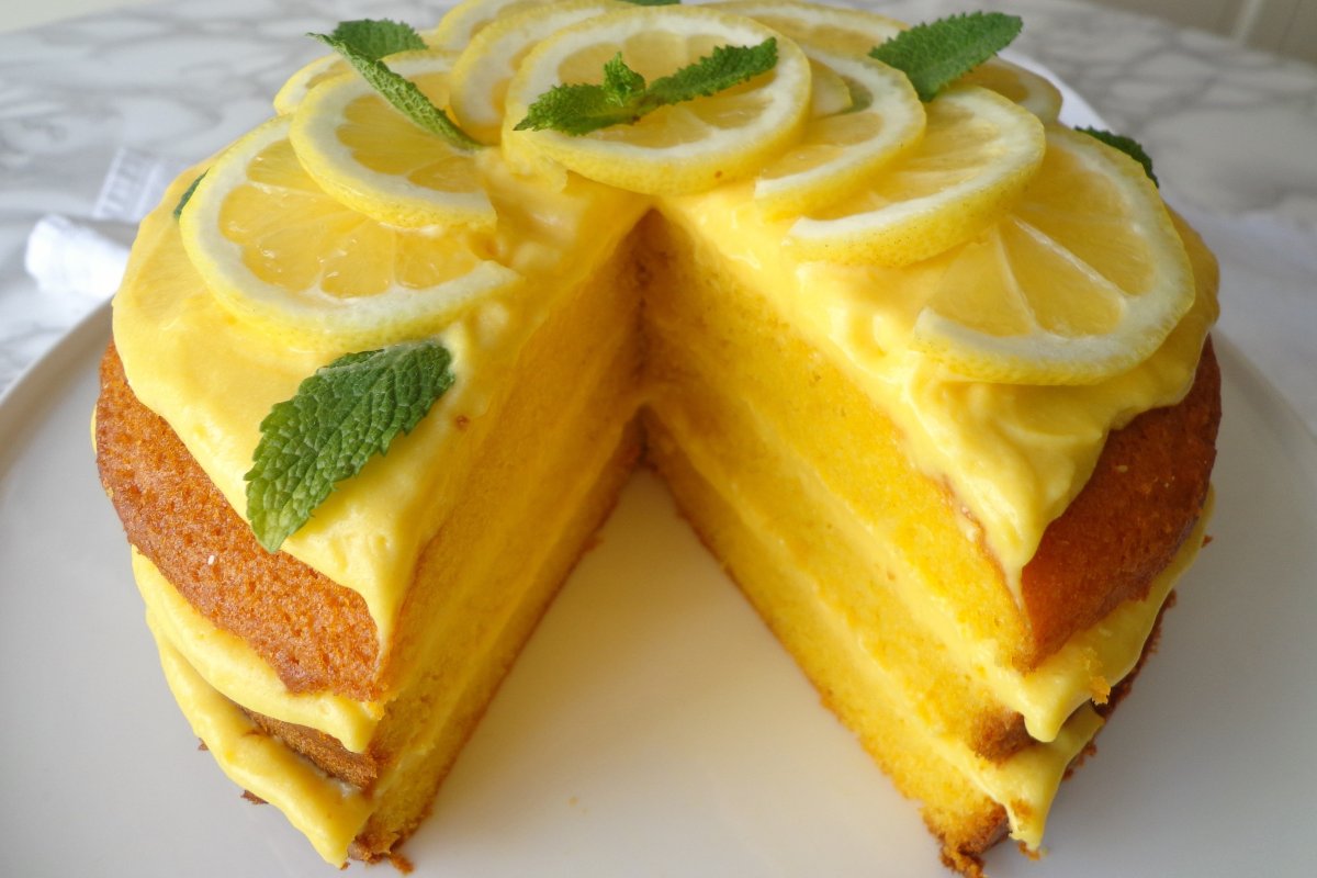 Чизкейк с лимонным курдом и меренгой