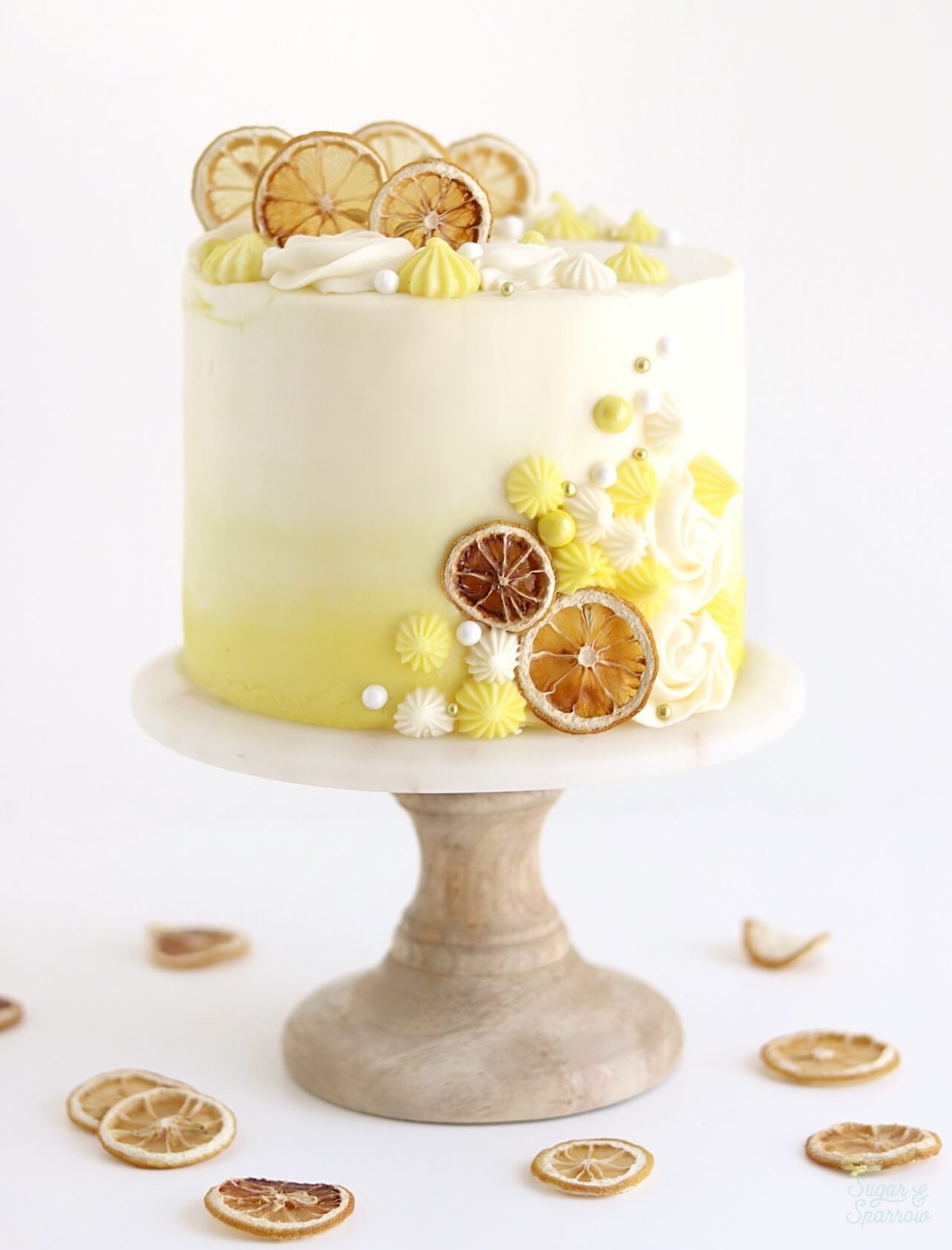 Лимонный торт декор