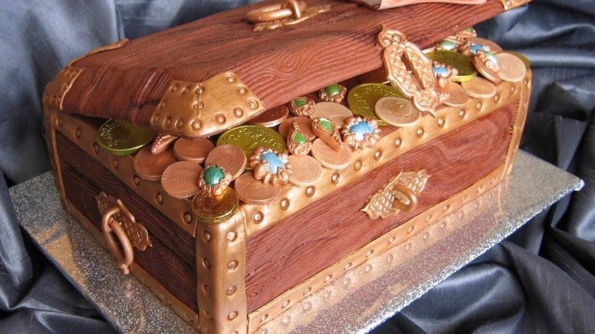 Торт Золотая шкатулка