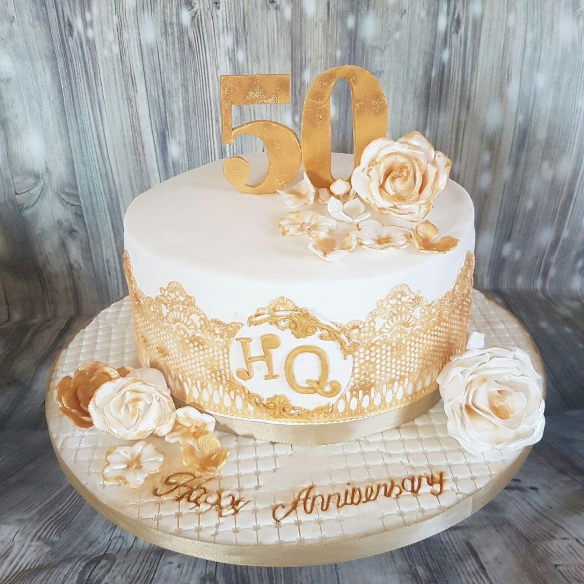 Торт двухъярусный на юбилей 60 лет