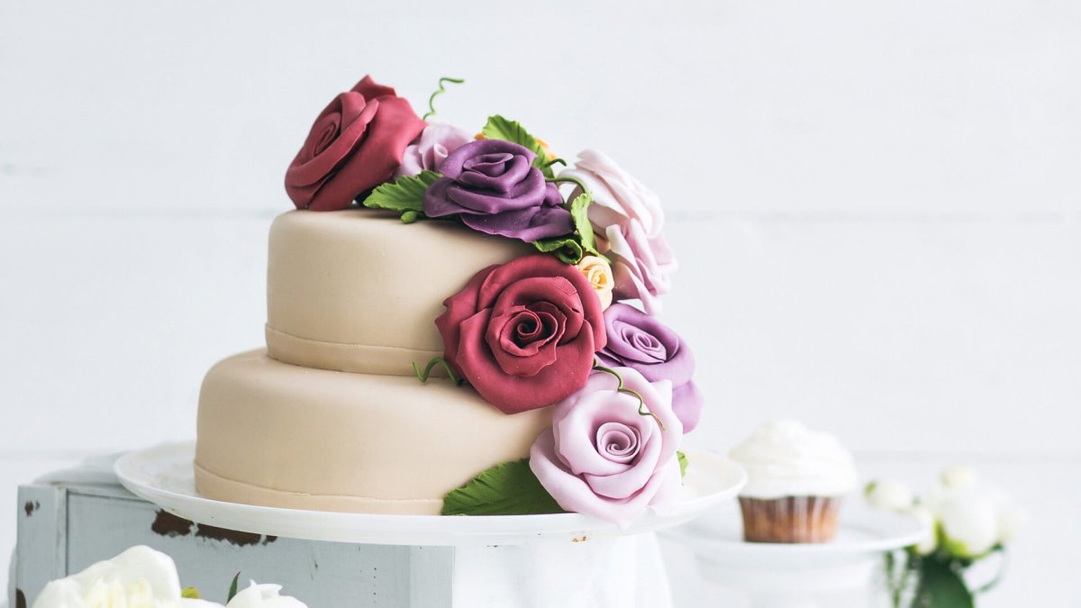 Торт свадебный без мастики 3 яруса