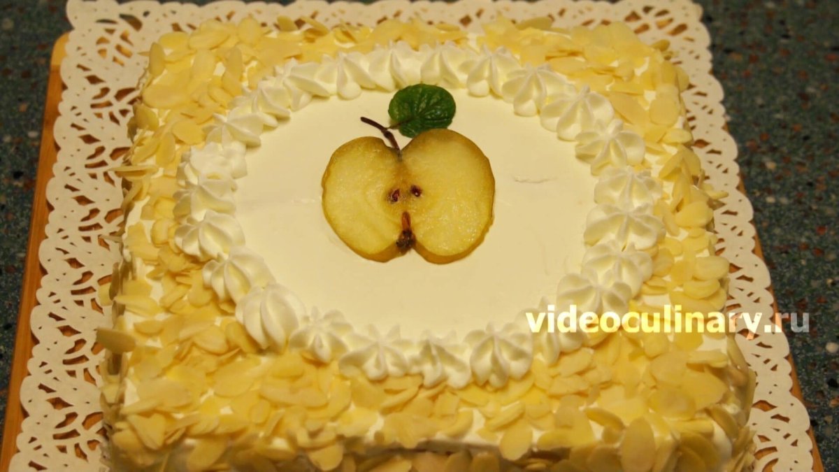 Киевский торт из яблоньки