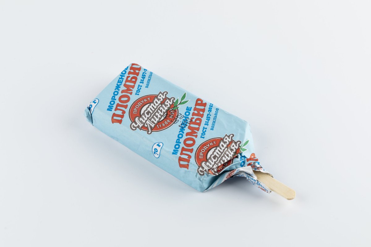 Мороженое чистая линия в тюбике