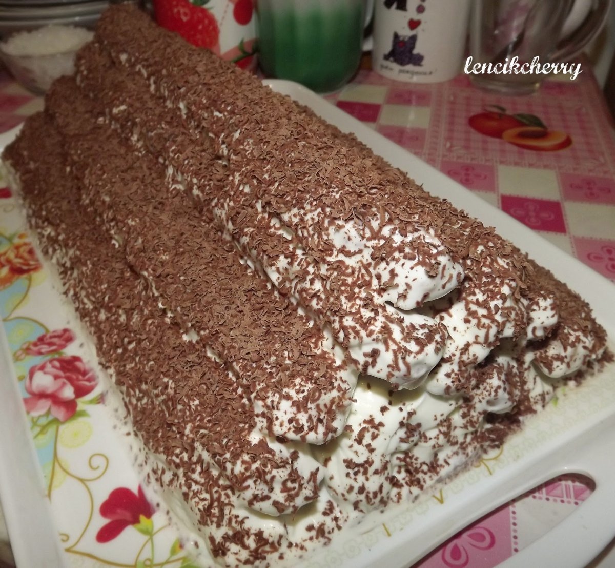 Блинный тортик с вишней