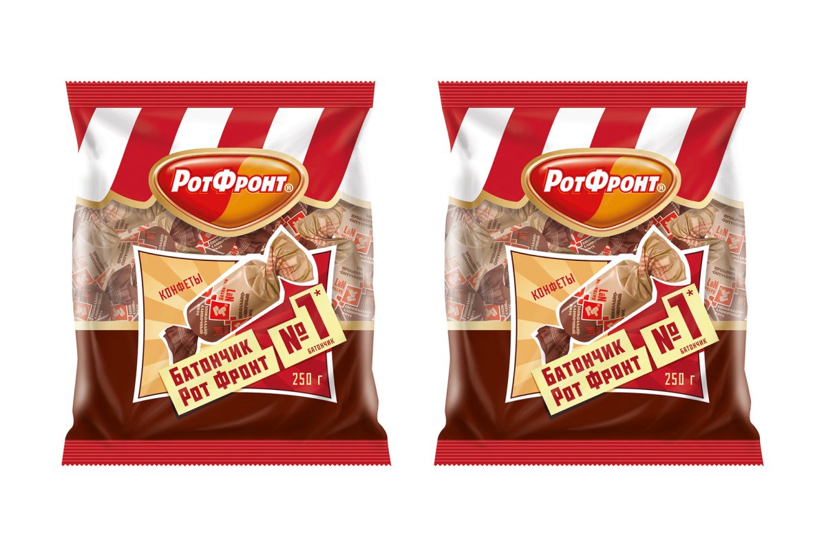 Конфеты батончики рот фронт 250гр