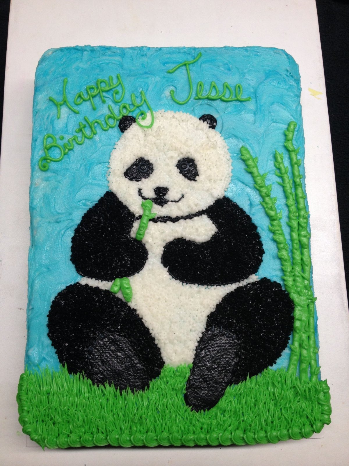 Торт панда из крема