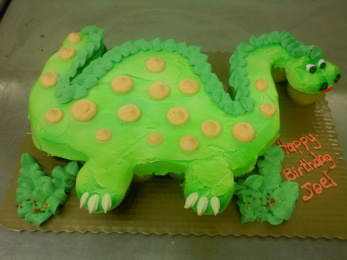 Торт в виде динозавра своими руками