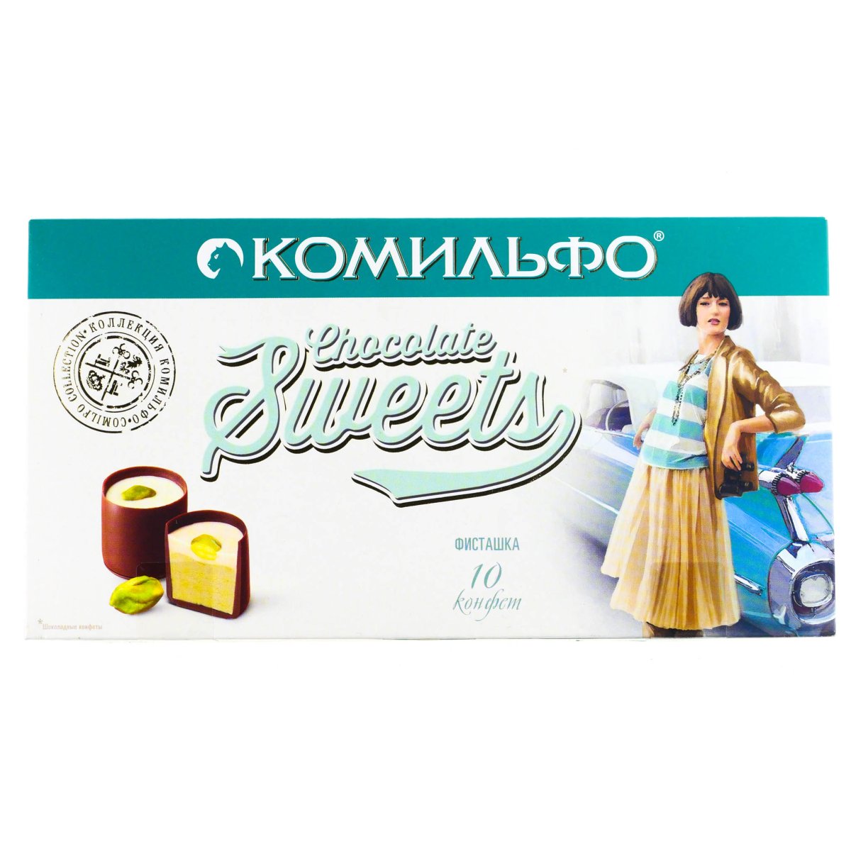Пирожное фисташка малина