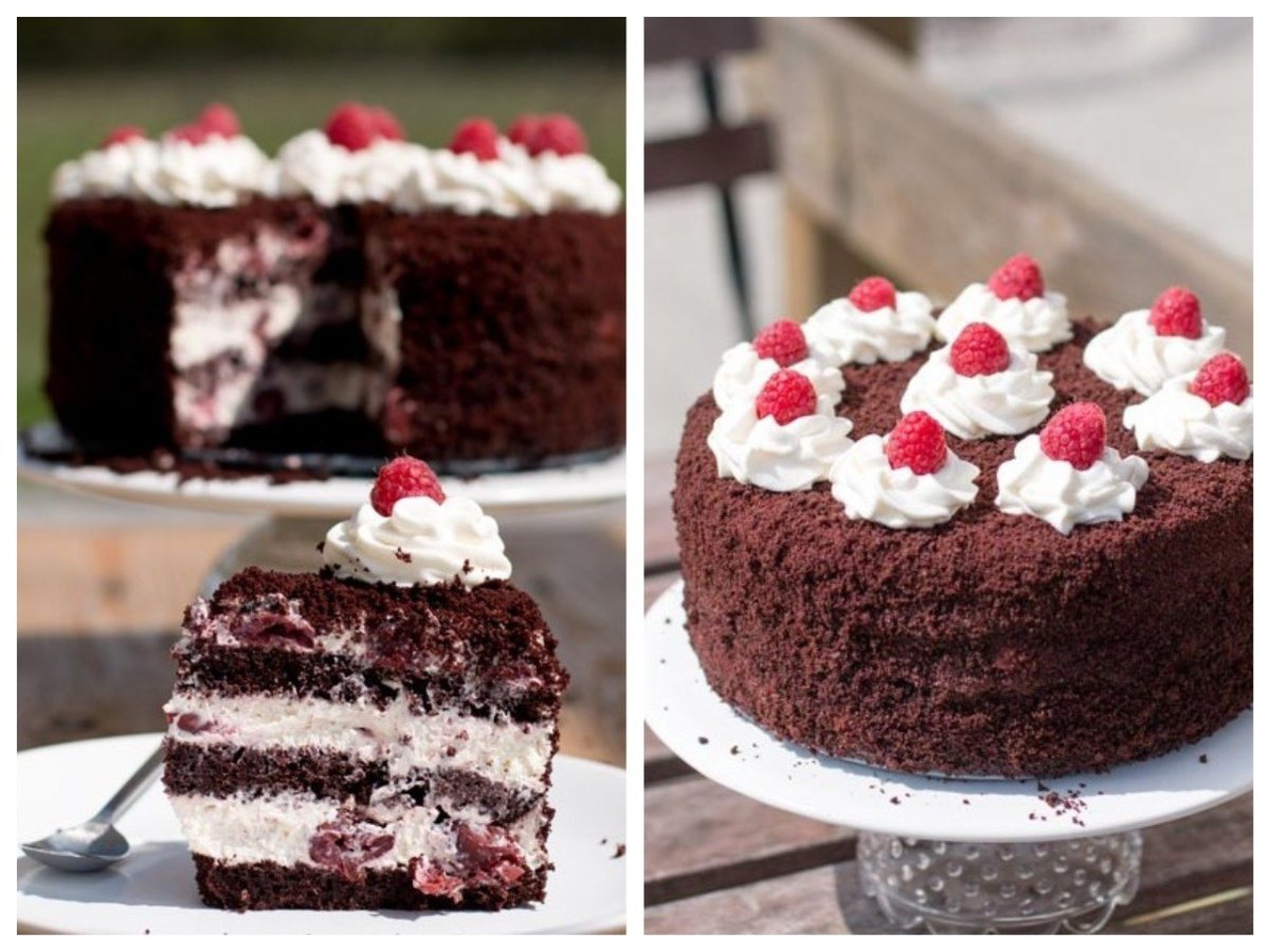 Торт "чёрный лес" (Black Forest Cake)