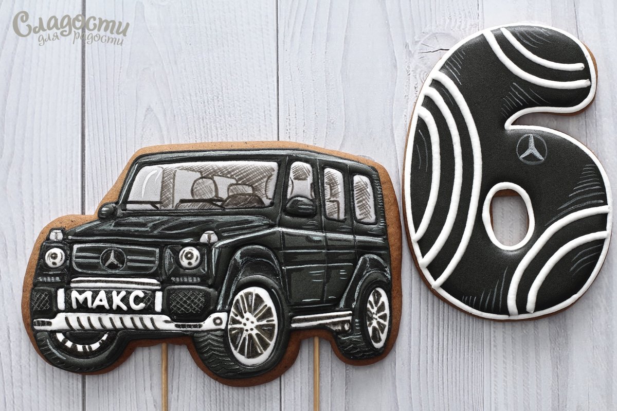 Торт с Мерседесом для мальчика