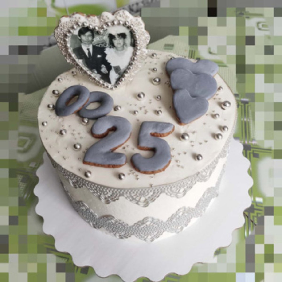 Торт на 25 лет свадьбы