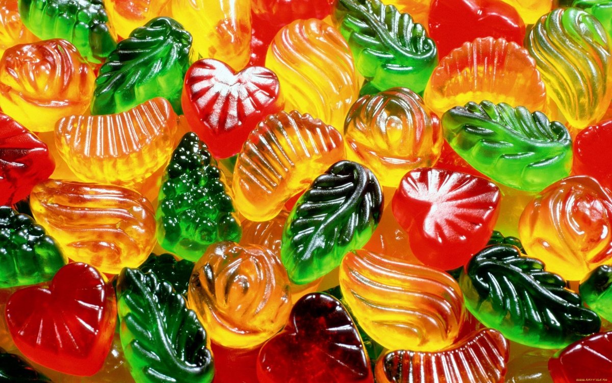 Красивое ассорти конфет
