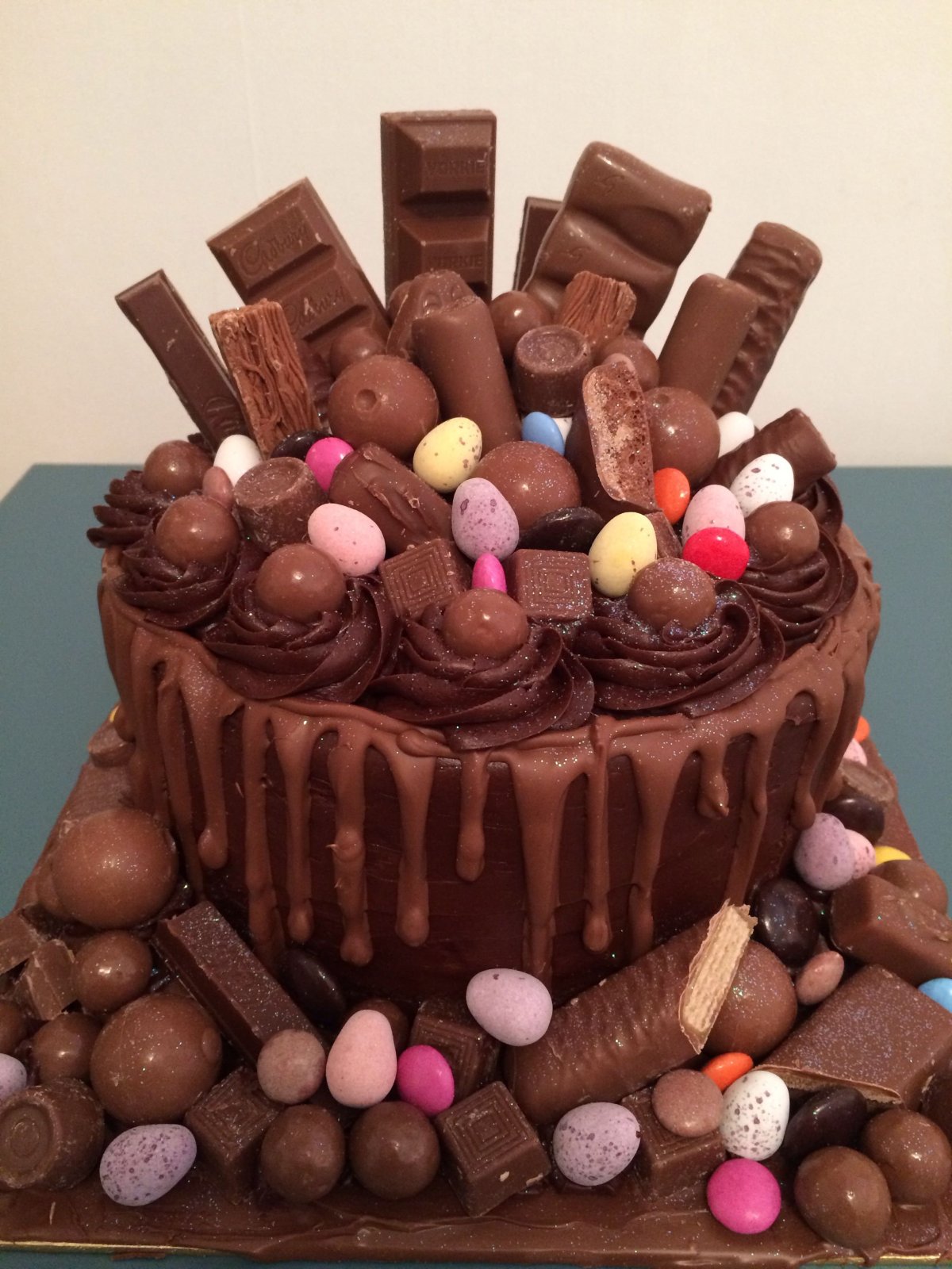 Детский шоколадный торт на день рождения
