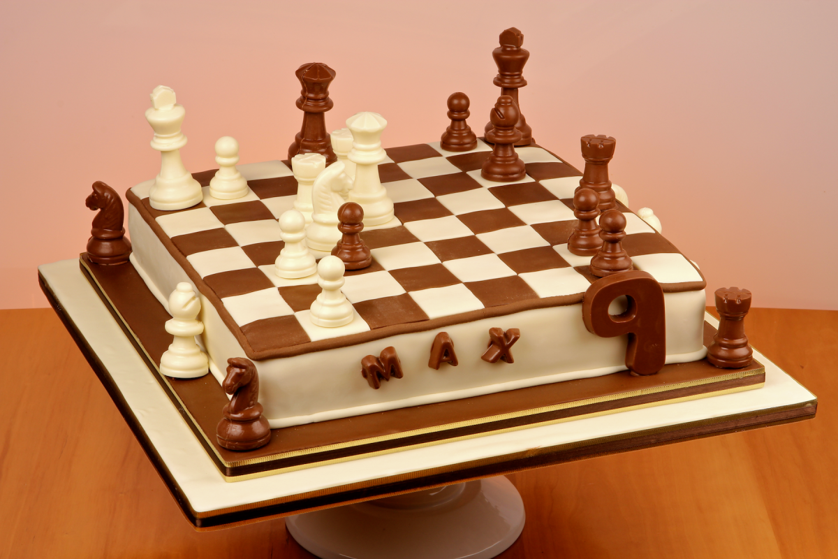 Печать для торта шахматная игра