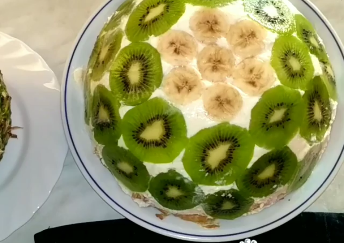 Штрейзель с киви