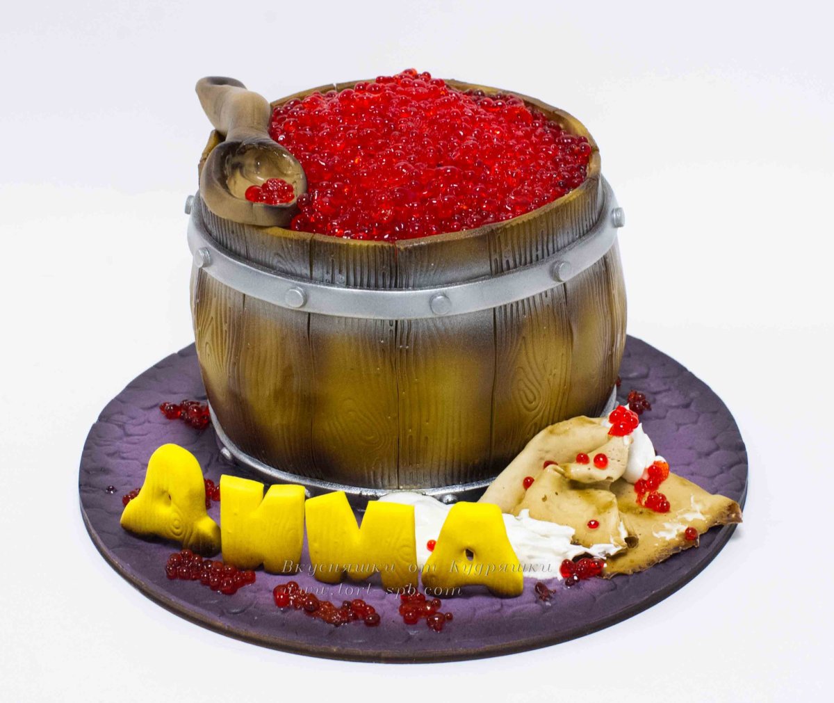 Торт бочонок вина
