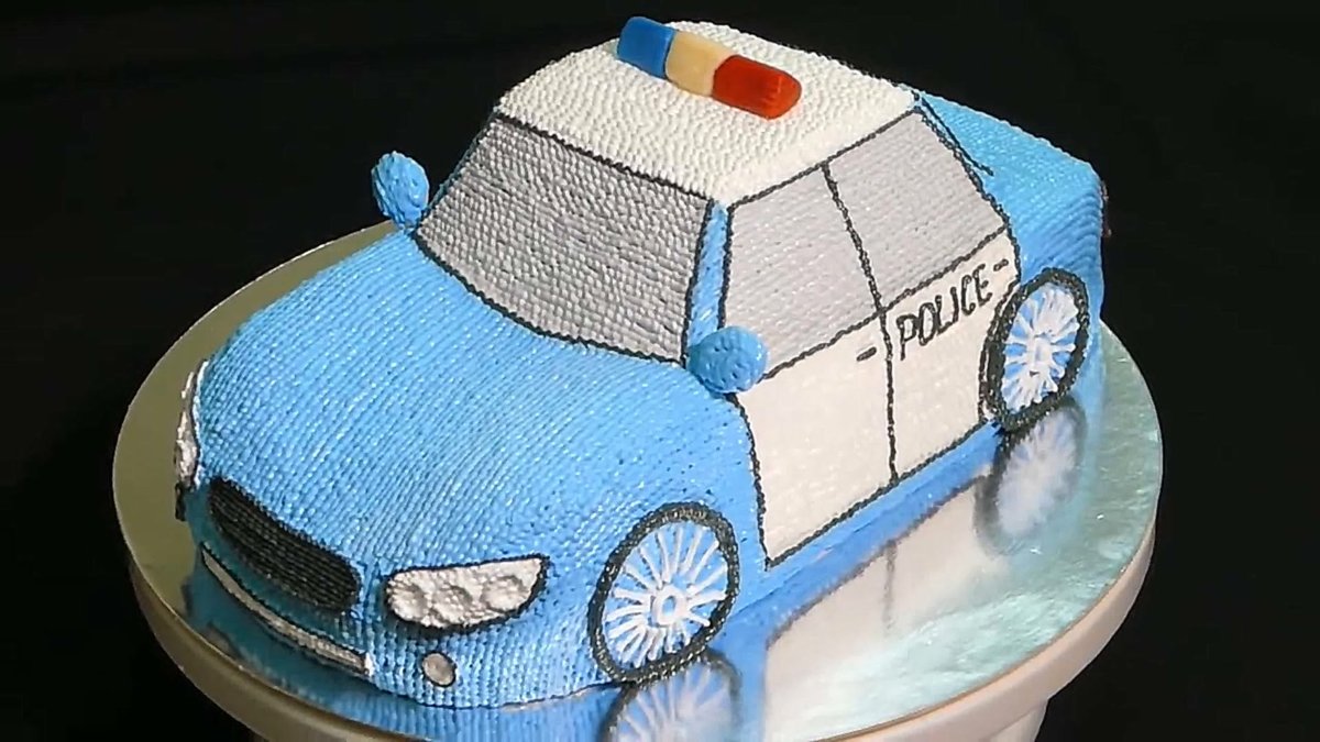 Торт Полицейская машина для мальчика